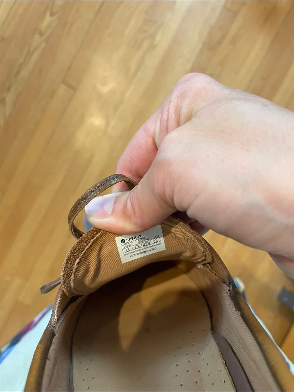 Sperry/ Aritizia Collab Brown Leather Boat Shoes Flats